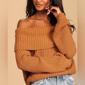Lulus off the shoulder sweater, size small